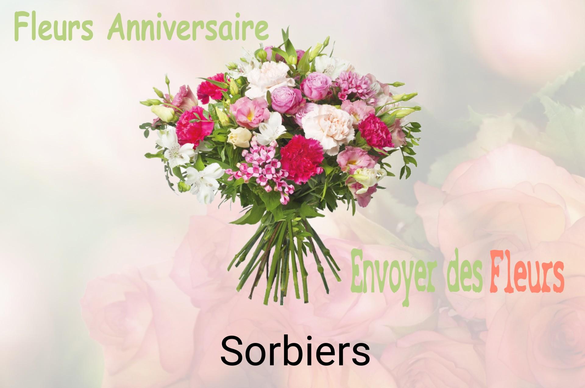 Bouquet de fleurs d’anniversaire livré à Sorbiers